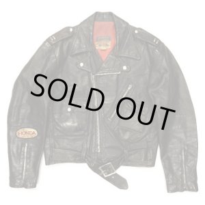画像: 60'S BRITISH CYCLE LEATHERS レザー ダブルライダースジャケット カナダ製 (VINTAGE) 