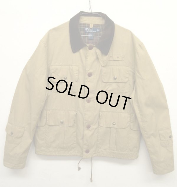 画像1: 90'S RALPH LAUREN ハンティングジャケット BEIGE (VINTAGE)