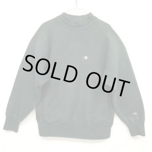 画像: 90'S CHAMPION 刺繍タグ モックネック リバースウィーブ 無地 グリーン USA製 (VINTAGE)