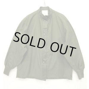画像: 70'S アメリカ軍 US ARMY ケミカルプロテクティブ 袖リブ付き スタンドカラーシャツ (DEADSTOCK)