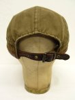 画像2: 90'S RALPH LAUREN コットンツイル レザートリムキャップ USA製 (VINTAGE)