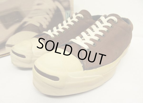 画像1: 90'S CONVERSE "JACK PURCELL" ヌバックレザー スニーカー 箱付き USA製 (DEADSTOCK)