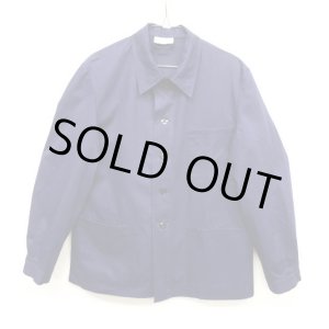 画像: ドイツ軍 HBT カバーオール ワークジャケット インクブルー (DEADSTOCK)