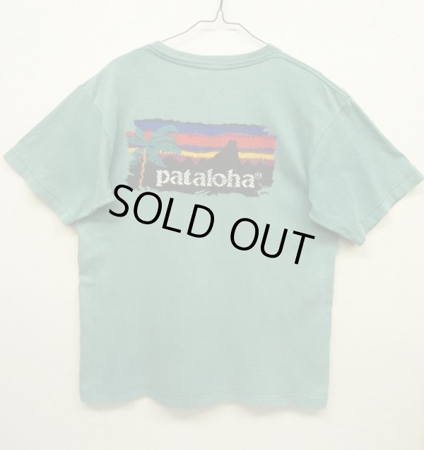 画像1: 90'S PATAGONIA "PATALOHA" 雪無し黒タグ バックプリント 半袖Tシャツ USA製 (VINTAGE)