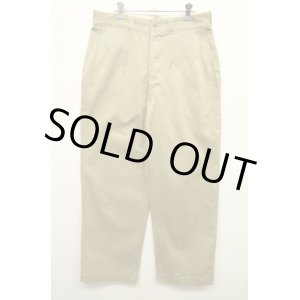 画像: 50'S アメリカ軍 US ARMY コットン100% ボタンフライ チノパンツ (VINTAGE)