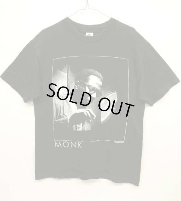 画像1: 90'S THELONIOUS MONK "GEAR INC" Tシャツ BLACK (VINTAGE)