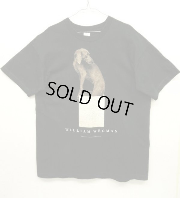 画像1: 80'S WILLIAM WEGMAN "IN THE BOX" FOTOFOLIO製 Tシャツ USA製 (VINTAGE)