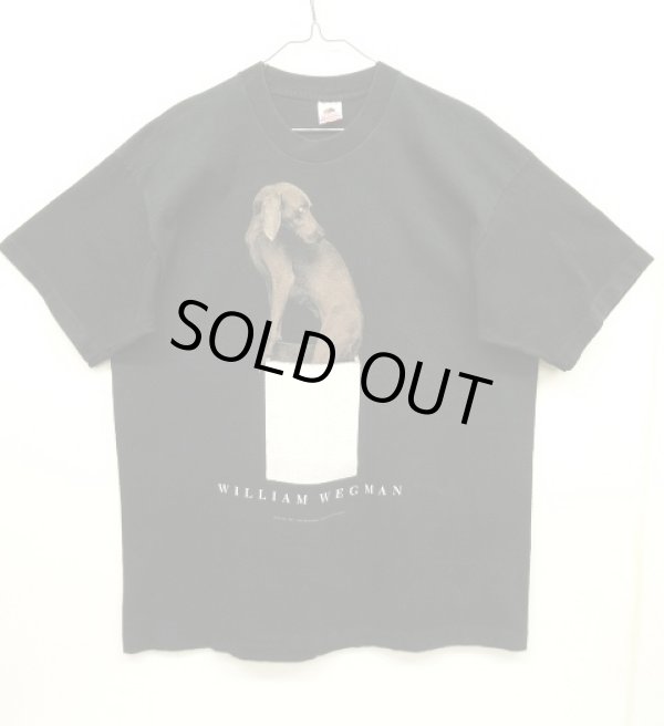 画像1: 80'S WILLIAM WEGMAN "IN THE BOX" FOTOFOLIO製 Tシャツ USA製 (VINTAGE)