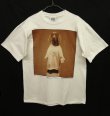 画像1: 90'S WILLIAM WEGMAN x amfAR（エイズ研究財団） "MASCOT" 半袖Tシャツ USA製 (VINTAGE)