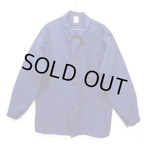 画像: フレンチワーク カバーオール ワークジャケット NAVY (DEADSTOCK)