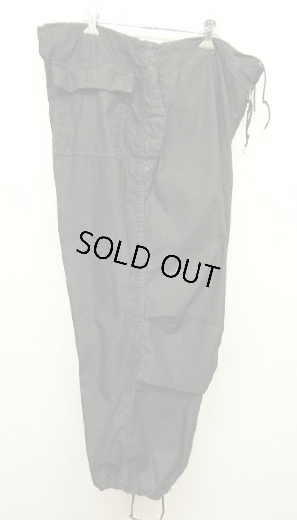 画像2: 90'S アメリカ軍 US ARMY ポケット付き スノーカモ パンツ 後染め BLACK (DEADSTOCK)