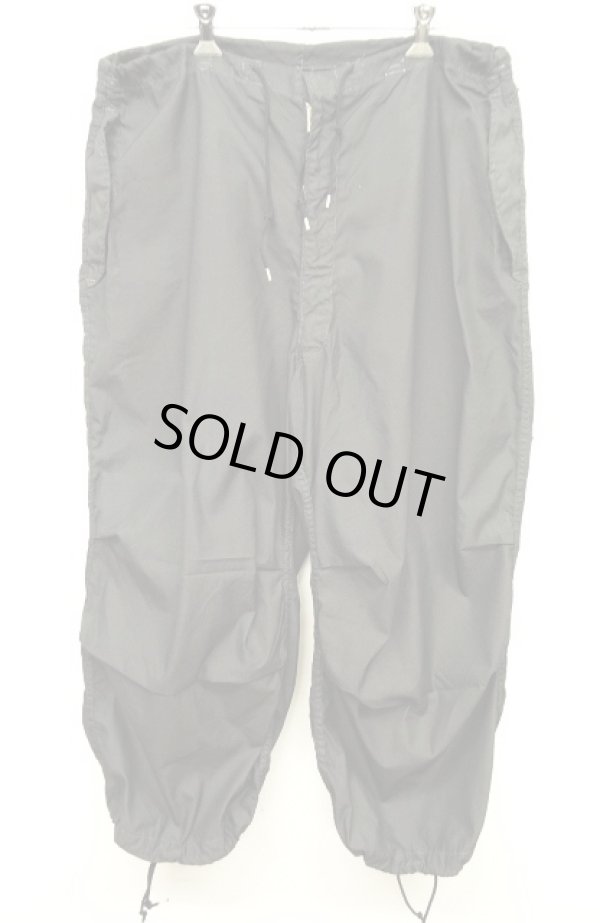 画像1: 90'S アメリカ軍 US ARMY ポケット付き スノーカモ パンツ 後染め BLACK (DEADSTOCK)