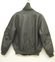 画像2: 80'S ドイツ軍 レザー フライトジャケット DK GREY (VINTAGE)