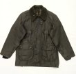 画像1: 80'S BARBOUR 3クレスト 旧タグ "4POCKET BEDALE" オイルドジャケット NAVY イングランド製 (VINTAGE)