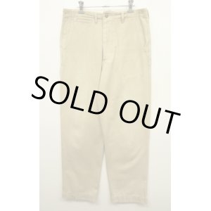 画像: 50'S アメリカ軍 US ARMY "45KHAKI" サイドダブルステッチ ボタンフライ チノパンツ (VINTAGE)