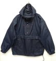 画像1: 90'S J.CREW 旧タグ ナイロン アノラックパーカー NAVY (VINTAGE)