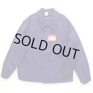 画像: LABOUREUR フラッシャー付き カバーオール ワークジャケット NAVY (DEADSTOCK)