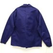 画像2: LABOUREUR フラッシャー付き カバーオール ワークジャケット NAVY (DEADSTOCK)