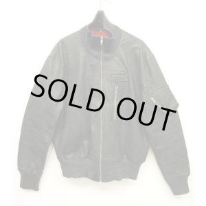 画像: 80'S ドイツ軍 レザー フライトジャケット DK GREY (VINTAGE)