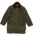 画像1: 80'S BARBOUR 2クレスト "BORDER" オイルドジャケット OLIVE イングランド製 (VINTAGE)