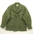 画像1: 70'S アメリカ軍 US ARMY "JUNGLE FATIGUE 4th" リップストップ ファティーグジャケット M-SHORT (VINTAGE)