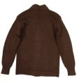 画像2: RALPH LAUREN ウール Pレザー レタードカーディガン BROWN (VINTAGE)