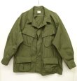 画像1: 60'S アメリカ軍 US ARMY "JUNGLE FATIGUE 4th" リップストップ ファティーグジャケット L-SHORT (DEADSTOCK)