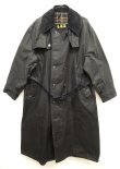 画像1: 90'S BARBOUR 3クレスト "TRENCH COAT" トレンチコート NAVY イングランド製 (VINTAGE)