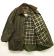 画像2: 90'S BARBOUR 3クレスト 旧タグ "BORDER" オイルドジャケット OLIVE イングランド製 (VINTAGE)