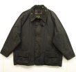 画像1: 90'S BARBOUR 3クレスト 旧タグ "BEAUFORT" オイルドジャケット NAVY イングランド製 (VINTAGE)