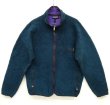 画像1: 90'S PATAGONIA 旧タグ 初期 レトロカーディガン グリーン/パープル USA製 (VINTAGE)