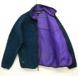 画像2: 90'S PATAGONIA 旧タグ 初期 レトロカーディガン グリーン/パープル USA製 (VINTAGE)