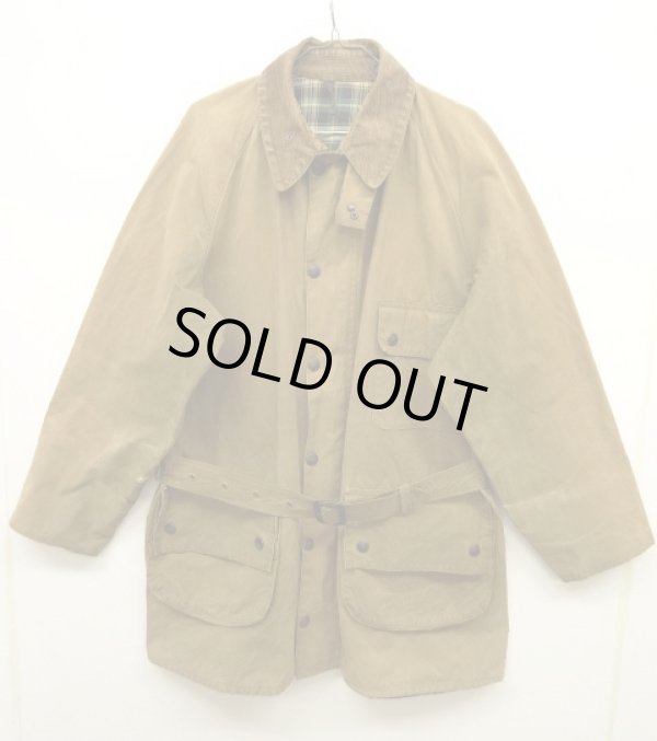 画像1: 80'S BARBOUR 2クレスト "SOLWAY ZIPPER" オイルドジャケット KHAKI イングランド製 (VINTAGE)