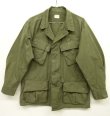 画像1: 70'S アメリカ軍 US ARMY "JUNGLE FATIGUE 4th" リップストップ ファティーグジャケット S-SHORT (VINTAGE)