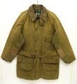 画像1: 80'S BARBOUR 2クレスト "SOLWAY ZIPPER" オイルドジャケット KHAKI イングランド製 (VINTAGE)