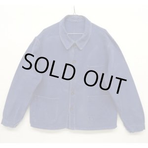 画像: 60'S VULCAIN フレンチワーク ワークジャケット カバーオール BLUE (VINTAGE)