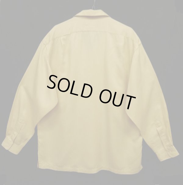 画像2: 90'S RALPH LAUREN レーヨン100% オープンカラーシャツ BEIGE (VINTAGE)