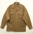 画像1: 90'S RALPH LAUREN レーヨン100% オープンカラーシャツ BEIGE (VINTAGE)