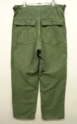 画像2: 60'S アメリカ軍 US ARMY "OG107" アジャスター付き コットンサテン ベイカーパンツ (VINTAGE)