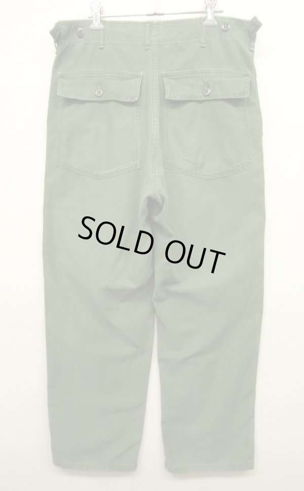 画像2: 60'S アメリカ軍 US ARMY "OG107" アジャスター付き コットンサテン ベイカーパンツ (VINTAGE)