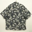 画像2: 90'S RALPH LAUREN "CALDWELL" レーヨン 半袖 オープンカラーシャツ チャコールベース (VINTAGE)