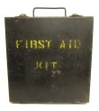 画像1: メタル製 FIRST AID KIT ボックス ブラック (VINTAGE)