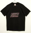 画像1: 90'S NIKE 銀タグ シングルステッチ ロゴ Tシャツ ブラック USA製 (VINTAGE)