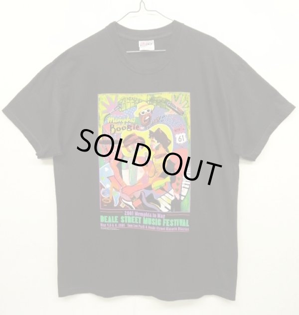 画像1: 00'S BEALE STREET MUSIC FESTIVAL 半袖 Tシャツ ブラック (VINTAGE)