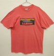 画像1: 80'S LL Bean シングルステッチ 半袖 Tシャツ コーラル USA製 (VINTAGE)