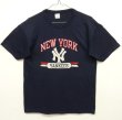 画像1: 80'S CHAMPION "NEWYORK YANKEES" トリコタグ Tシャツ ネイビー USA製 (VINTAGE)