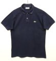 画像1: 80'S CHEMISE LACOSTE ポロシャツ ネイビー フランス製 (VINTAGE)