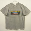 画像1: 80'S LL Bean シングルステッチ 88/12 半袖 Tシャツ ヘザーグレー USA製 (VINTAGE)