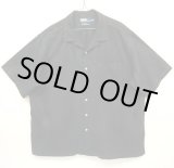 画像: 90'S RALPH LAUREN "CALDWELL" シルク/コットン 半袖 オープンカラーシャツ ブラック (VINTAGE)