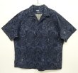 画像1: 90'S RALPH LAUREN "CALDWELL" リネン/コットン 半袖 オープンカラーシャツ インディゴ (VINTAGE)